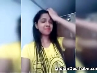 Desi Indian Lovely Girl Undressing Fingering Pussy IndianDesiTube.com